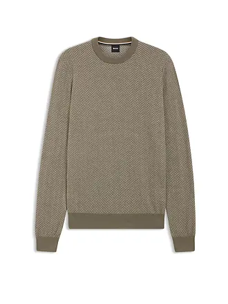 BOSS | Pullover H-HABITO | olive